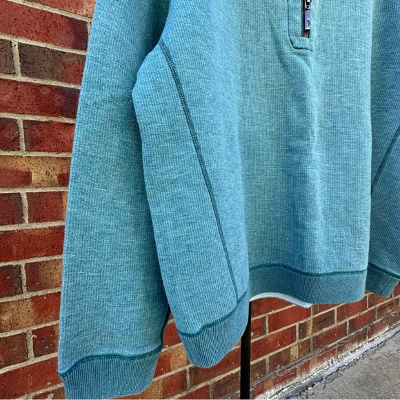 Tommy Bahama Reversible 1/4 Zip Sweatshirt Resort Vacation Lounge Beach Casual - Picture 4 of 16